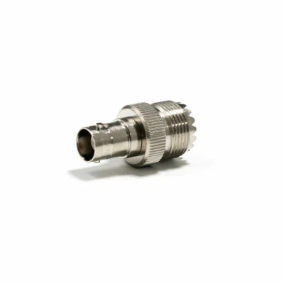 BNC Female Jack to SO-239 UHF Female Jack RF Adapter Connector - Image 1 of 4