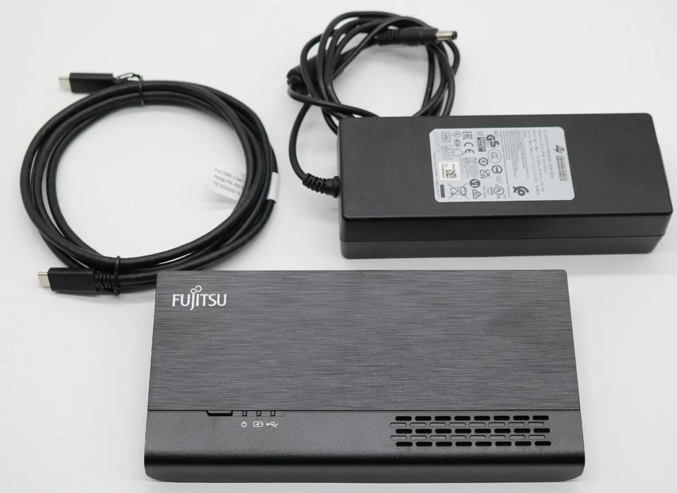 Fujitsu Port Replicator Model PR09 + USB C + 120W Fujitsu Netzteil für Lifebook - Bild 1 von 4