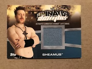 2010 SHEAMUS Topps WWE ELIMINATION CHAMBER RELIC # EC-2 — ROOKIE RC - Picture 1 of 12