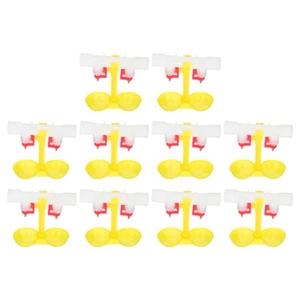 10 Pcs Hühner- Und Enten -Trinkwasserhersteller Geflügeltränke Selbsttränke Für - Bild 1 von 12