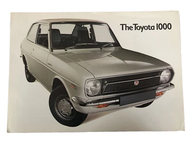 Toyota 1000 Car Sales Brochure Printed 1975 - Image 1 of 3