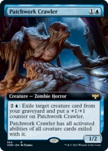 [4x] Patchwork Crawler - Extended Art Near Mint, English VOW Extras MTG Magic - Picture 1 of 1
