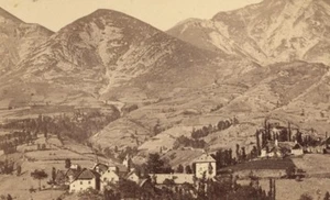 Fallavoux Panorama Isere Old CDV Photo 1870 - Picture 1 of 2