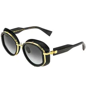 NUOVI occhiali da sole Balmain Butterfly BPS129 nero GRIGIO BPS 129A53/100% AUTENTICI - Foto 1 di 6