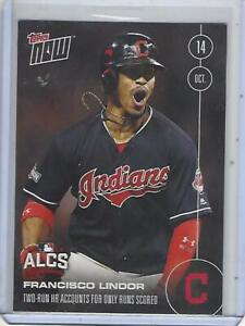 2016 Topps Now #581- Francisco Lindor-2 Run HR Accounts for Only Runs Scored