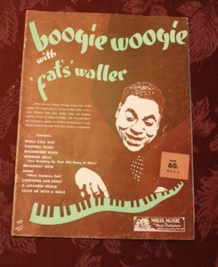 Boogie Woogie con ""Grasas"" Waller ~ Cancionero de 1941 Mills ~ Piano - Imagen 1 de 1