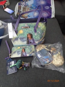 Disney Parks Dooney & Bourke Wish Bundle. Tote, Wallet, Ears and Ornament - Picture 1 of 12