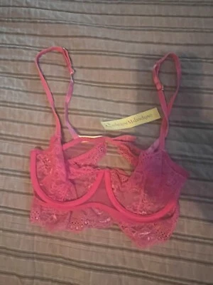 Catherine Malandrino Lace Underwire Bra Honeysuckle 32DStyle C141302 -NWT $44 - Image 1 of 4