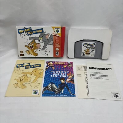 Tom and Jerry in Fists of Furry Nintendo 64 N64 Caja COMPLETA en caja Foto 1 de 4