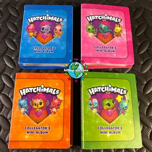 ¡Juego de 4 mini álbum de tarjetas coleccionables Hatchimals 2018 Topps! AZUL, ROSA, NARANJA, VERDE - Imagen 1 de 4