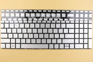 Nuovo per HP Pavilion 15-eg1000 15-eg2000 15-eh0000 tastiera argento USA retroilluminata - Foto 1 di 3