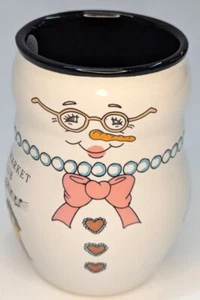 2021 Chicago Christkindlmarkt Kinder Club Mrs. Snowman Mug with Handle - Picture 1 of 6