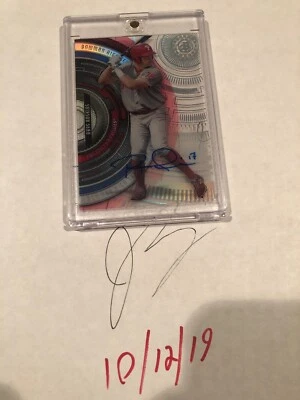 Rhys Hoskins 2017 Bowman High Tek Prospect on-card Autograph Auto - PHILLIES - Image 1 of 4