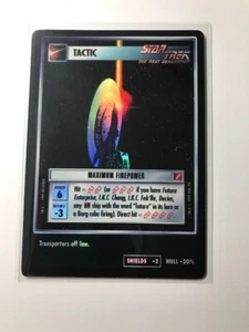 Foil MAXIMUM FIREPOWER Star Trek CCG TCG 1st Edition - Picture 1 of 1