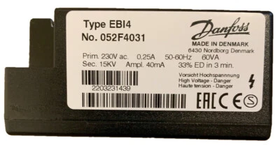Danfoss EBI4 052F4031 Zündtrafo für z.B. Buderus BDE RE BE-A 87185750990 - Bild 1 von 3