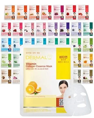 39 Combo Pack A Collagen Essence Korean Face Mask - Hydrating and Soothing Fa... - Image 1 of 4