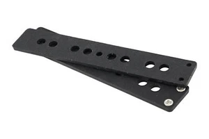 Jazz Bass Brücke Tonabnehmer Flatwork Set für 0,187" Durchmesser Magnete - schwarz - Bild 1 von 1