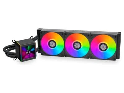 Lian Li Galahad II LCD 360 RGB 360mm AIO Liquid CPU Cooler - Black GA2ALCD36B - image 1 of 4