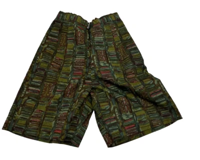 50 年代 60 年代女式高腰百慕大短裤 W:20 英寸 Henry Levine 全新带标签 罕见 — 第 1/4 张图片