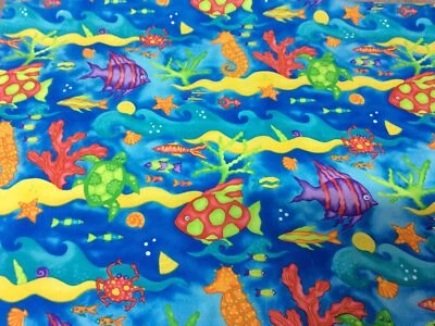 Blank Quilting-underwater Scene-100% Cotton
