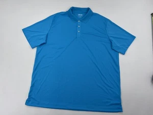 Lands End Men's Size:XXLARGE Short Sleeve Solid Active Polo Shirt Color:TURQUOIS - Picture 1 of 7
