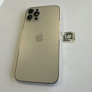 Marco de carcasa desnudo genuino OEM dorado 7/10 NO MAX para Apple iPhone 12 Pro - Imagen 1 de 7
