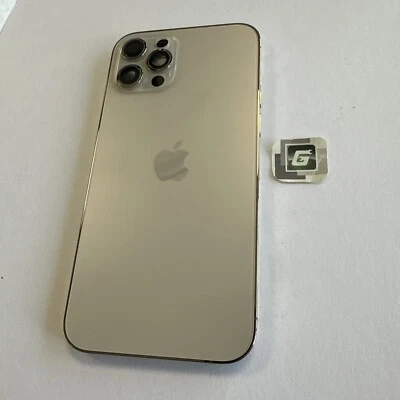 Marco de carcasa desnudo genuino OEM dorado 7/10 NO MAX para Apple iPhone 12 Pro Foto 1 de 4
