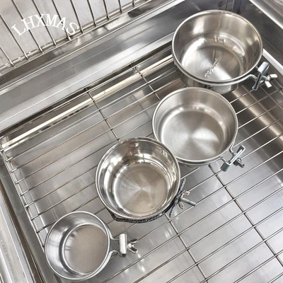 Bird Feeders Parrot Stainless Steel Cups Food Bowl Bird Cage cup for parrot D593 - Image 1 of 4