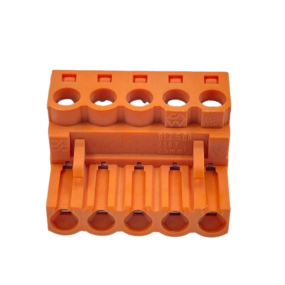 5X Pcs WeidMuller 1526760000 Pluggable Terminal Block, 5 Contact, 26-12AWG - Image 1 of 4