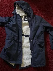 Superdry Winterjacke Parka Blau M/38 Mit Kapuze - Bild 1 von 11