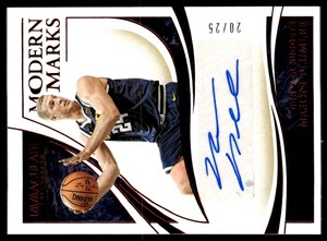 2019-20 Immaculate Collection Modern Marks Autographs Red #31 Mason Plumlee /25