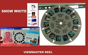 VINTAGE VIEWMASTER COLOUR PHOTO REEL - SNOW WHITE AND THE SEVEN DWARFS - - Picture 1 of 9
