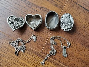 Ms. Dee Vintage MOTHER & OWL Trinket Box with Necklace Earrings & Broch 3-in-1 - Picture 1 of 9