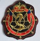 Aufnäher Anker  Patch Anchor Segeln Marine Seefahrt 7,5 x 9 cm