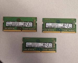 SAMSUNG : LOT OF 3 MEMORY 8GB 1RX8 PC4-2400T-SA1-11 M471A1K43CB1-CRC - Picture 1 of 1