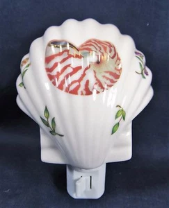 Nachtlicht Muschel Porzellan Maritim Sea Life Wohndeko - Bild 1 von 3