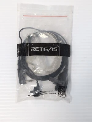 Retevis Earpiece for Walkie Talkies 2 Prong Plug W/Mic & Headset New - Image 1 of 4