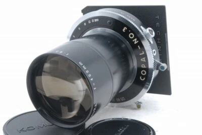 Lente Exc Sankyo Kohki Komura 400 mm f/6,3 f 6,3 con placa Copal Nº 3 *3401206 Foto 1 de 4