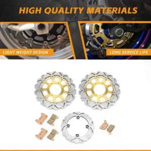 Front Rear Brake Rotors Discs Pads For Honda CBR1000RR CBR 1000 RR 2006-2007 06 - Picture 1 of 14