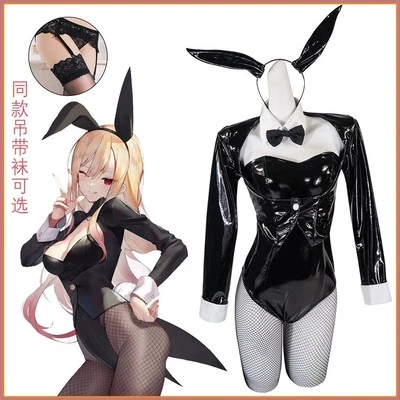 Cosplay My Dress Up Darling Marin Kitagawa Sexy Bunny Girl Jumpsuits Headband - Image 1 of 4