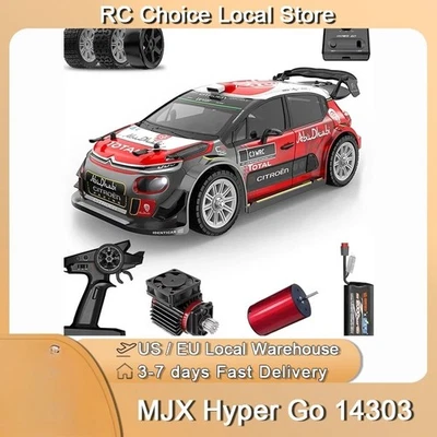1/14 MJX 14303 Rc Drift Car 2.4G Drift Rally Truck Brushless 4WD RC Cars Toys - Image 1 of 4