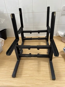 Black Metal Speaker Stands - Picture 1 of 1