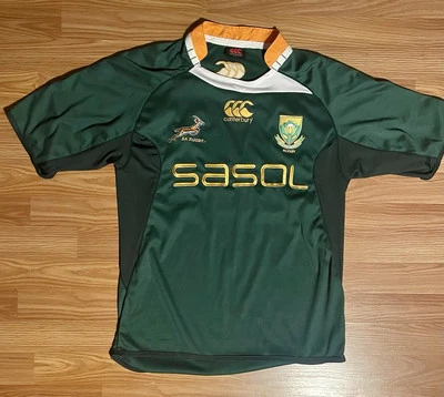 Canterbury South Africa Rugby Shirt 2009 Springboks Green Mens Small - Image 1 of 4