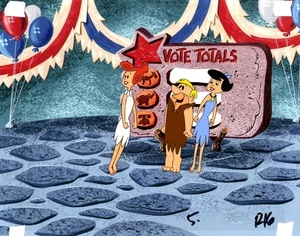 FLINTSTONES FRUCHTIGE KIESELSTEINE KOMMERZIELLE ANIMATION CEL 110625-006 - Bild 1 von 1