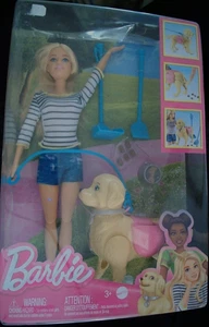 Barbie:  Walk & Potty Pup. Doll, Puppy and Accessories. DWJ68. Unused see detail - Picture 1 of 9