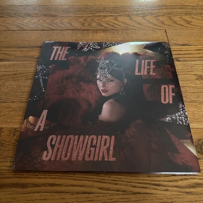 Taylor Swift The Life of a Showgirl Vinyl Limited Red Lipstick and Lace IN HAND - Image 1 of 4
