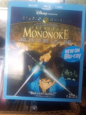 Princess Mononoke Blu-ray / DVD Studio Ghibli Disney OOP Free Ship Foto 1 de 2