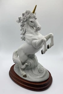 Vintage 1992 Unicorn #8906 By Andrea By Sadek Porcelain Figure W/ Base Fantasy - Picture 1 of 6