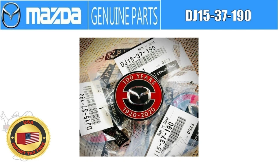 Juego de 4 tapacubos centrales de rueda genuinos 100 aniversario Mazda MX-5 MIATA JDM OEM Foto 1 de 4