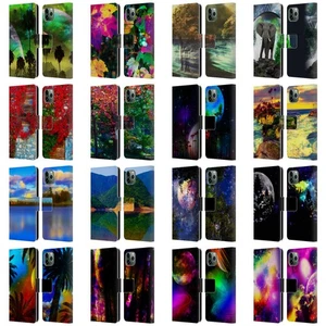 OFFICIAL HAROULITA FANTASY 4 LEATHER BOOK WALLET CASE FOR APPLE iPHONE PHONES - Picture 1 of 13